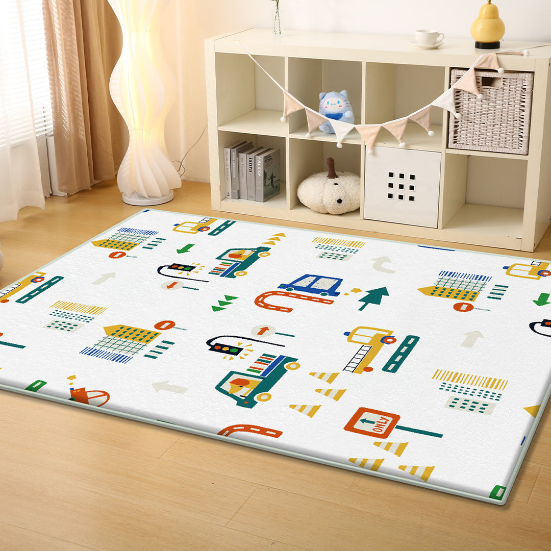 Playful Road-Themed Area Rug Kalsten