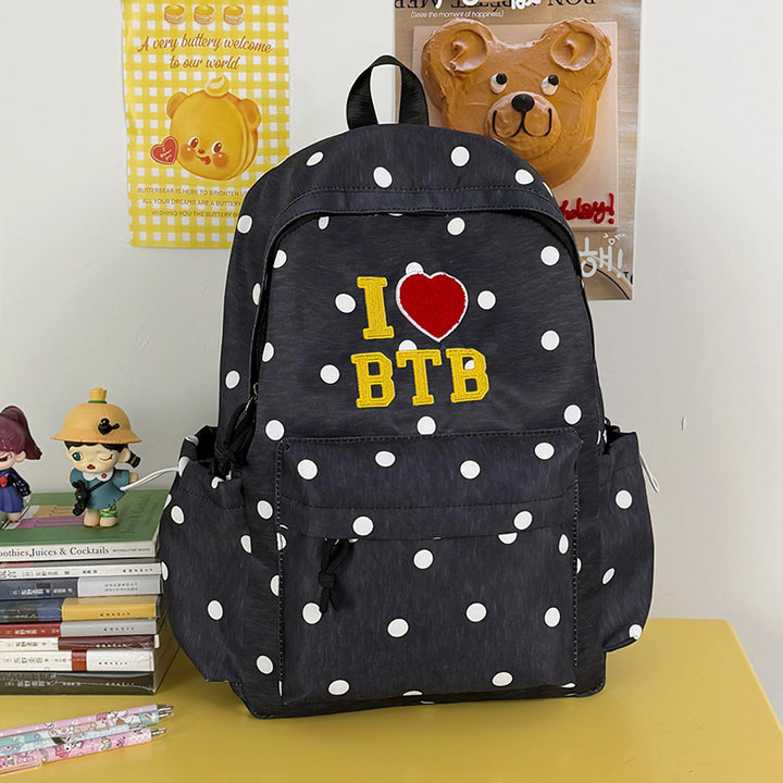 Stylish Polka Dot Graphic Backpack Kalsten