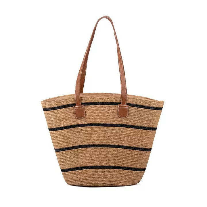 Stylish beach bag with decorative striped pattern Kalsten