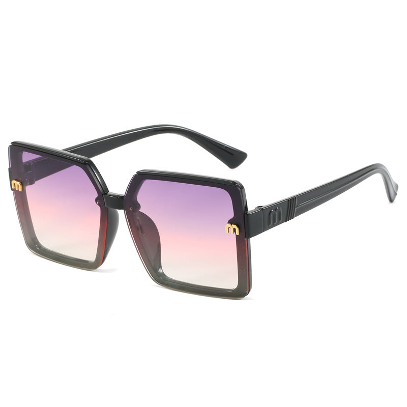 Women's stylish square sunglasses with mirrored gradient Kalsten