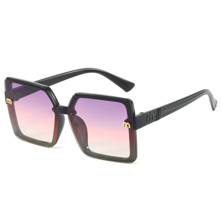 Women's stylish square sunglasses with mirrored gradient Kalsten