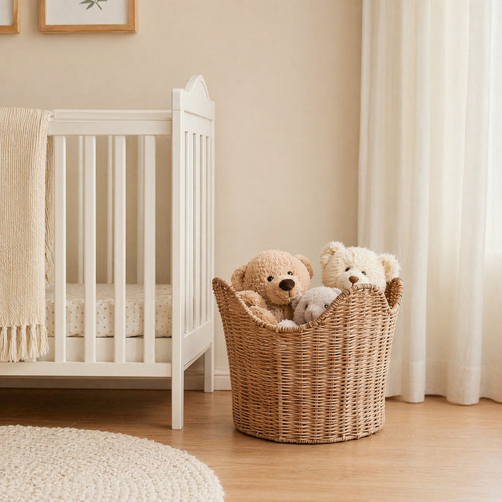 Handmade storage basket in contemporary design Kalsten