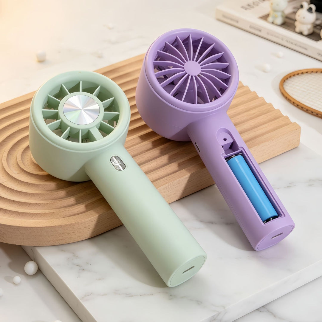 Women portable hand fan with variable speed control Kalsten