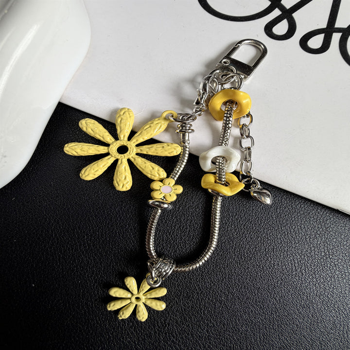 Floral-Themed Charm Keychain Kalsten