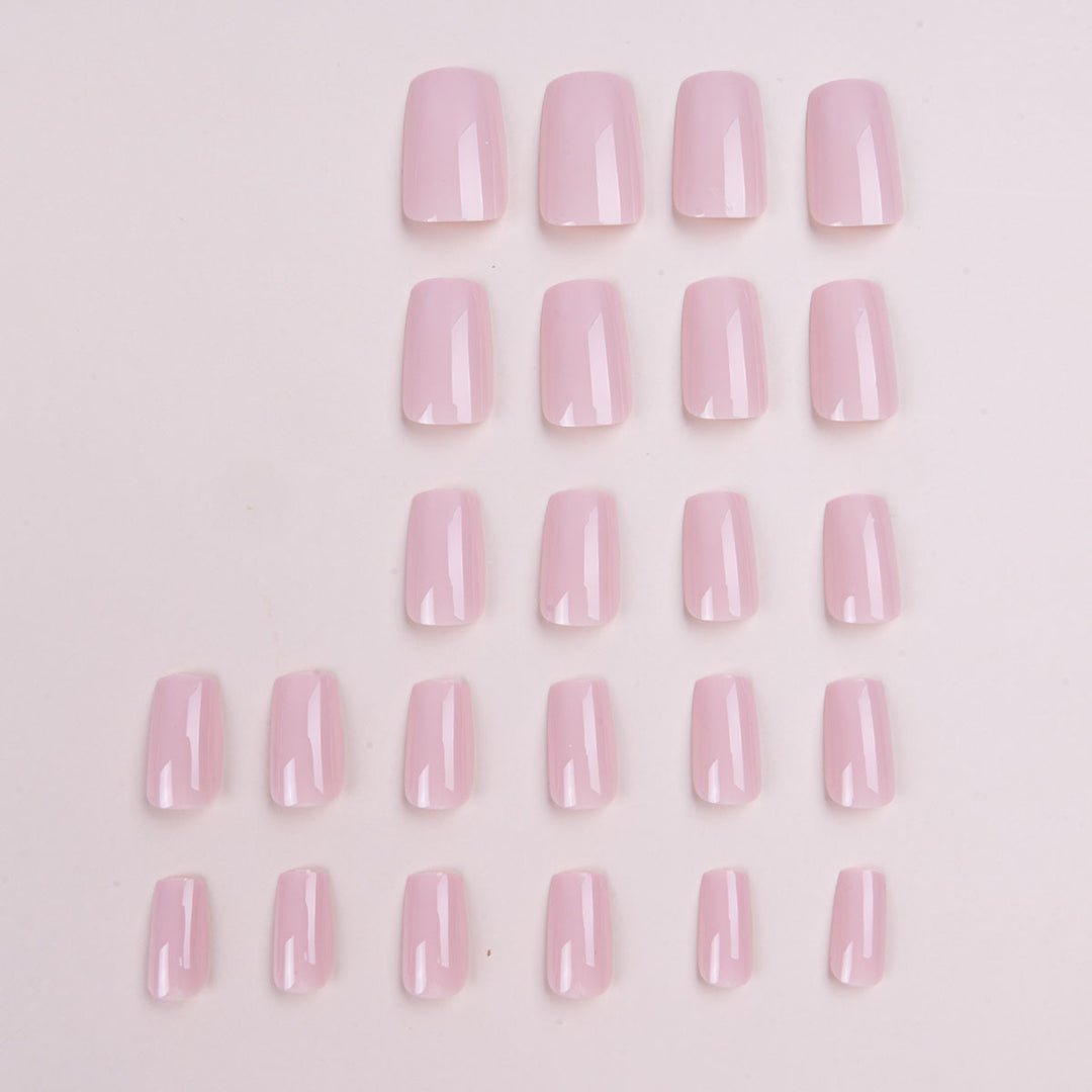 Elegant Long Coffin Press-On Nails