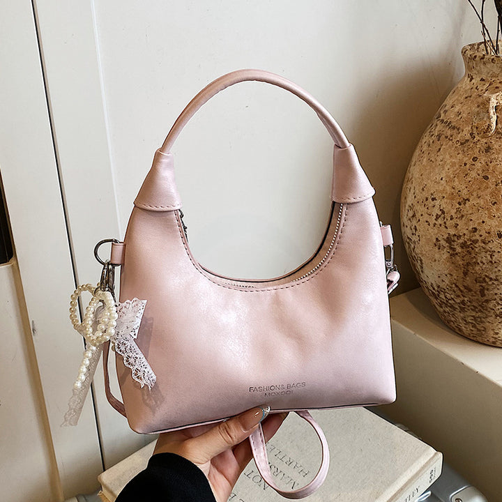 Minimalist Faux Leather Crossbody Bag