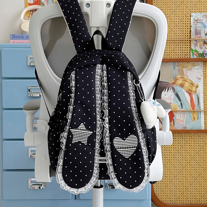 Cute Bunny-Ear Drawstring Backpack Kalsten
