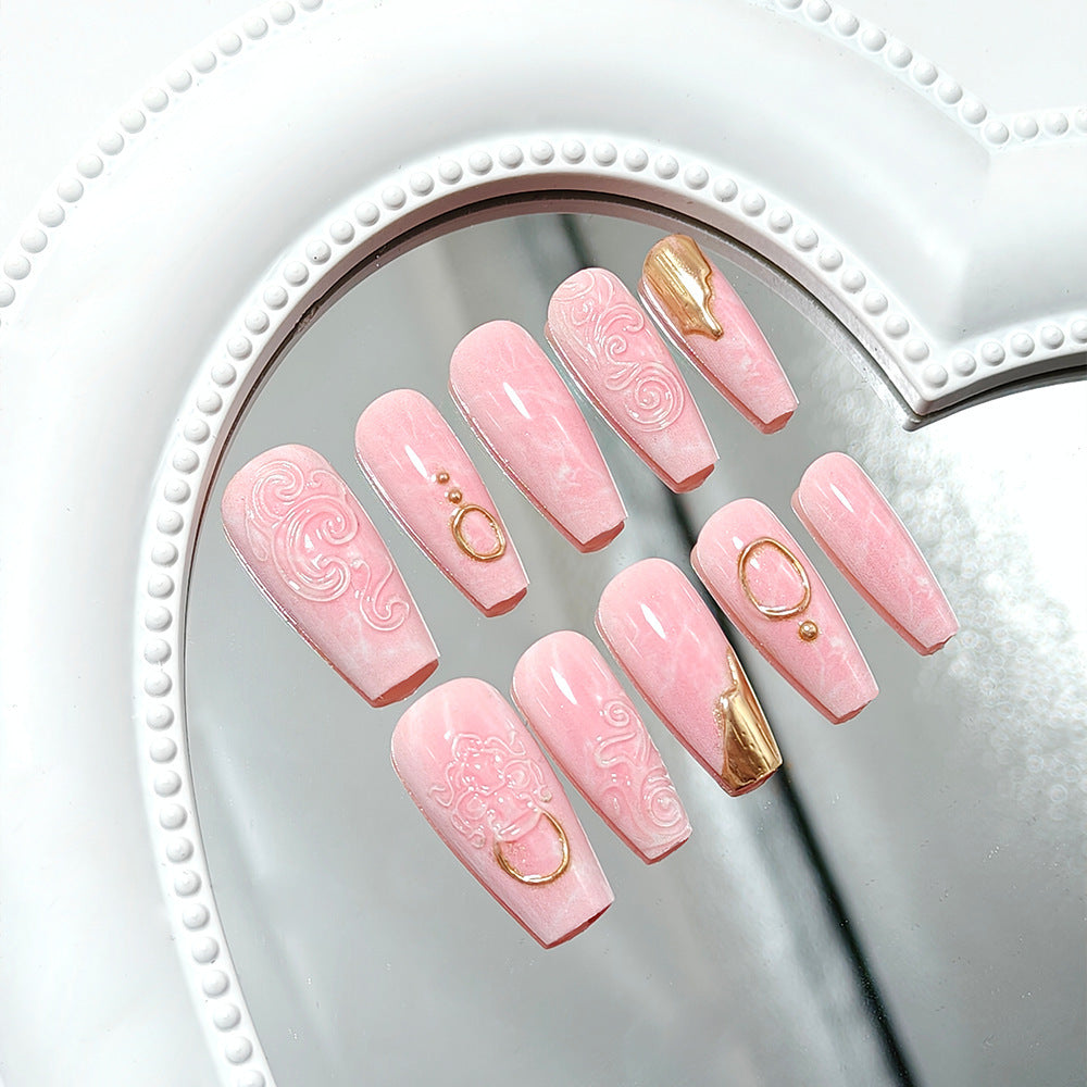 Artificial nails with elegant decorations Kalsten