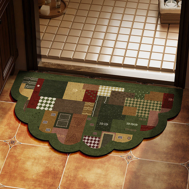 Scalloped Entryway Mat