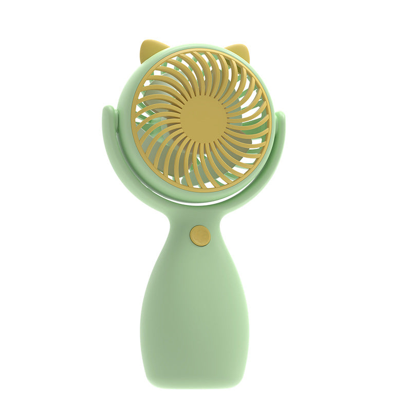 Unisex Portable Mini Hand Fan with Cat Ears and Rechargeable Battery Kalsten
