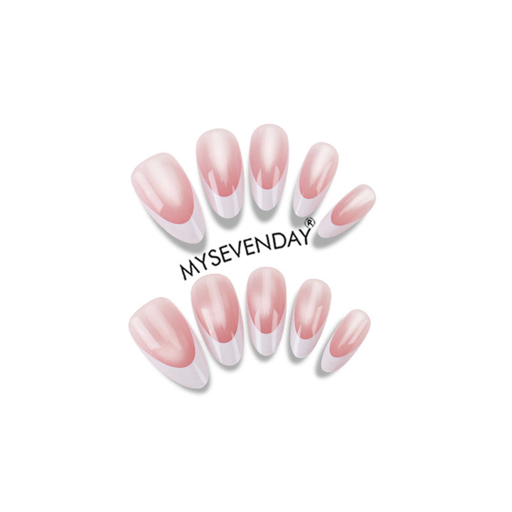 Elegant French Tip Nail Set Kalsten