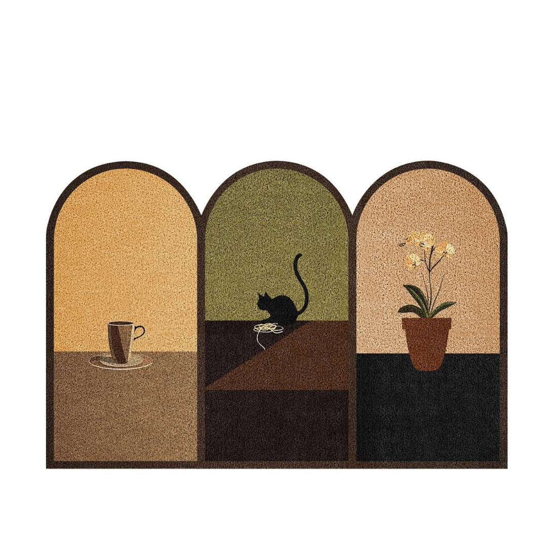 Cute Bear-Themed Welcome Mat