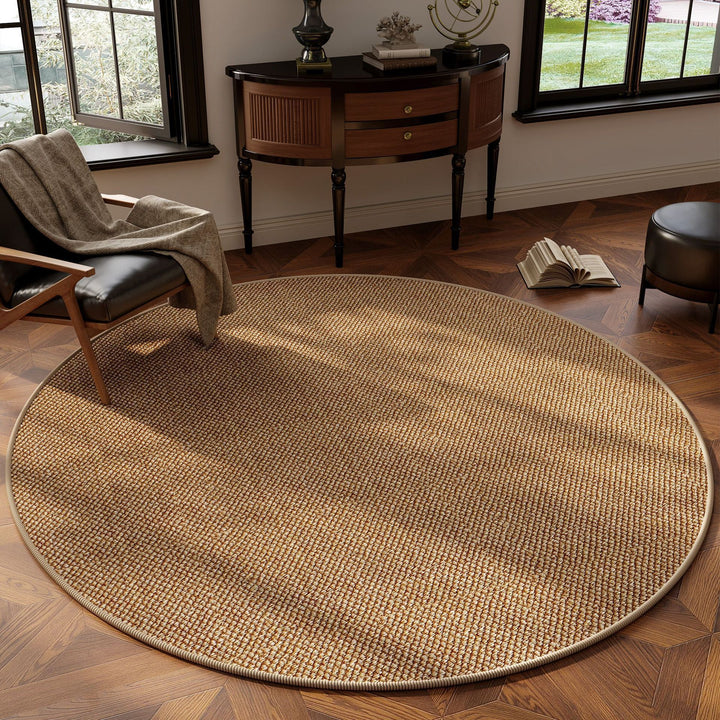 Natural Fiber Round Area Rug