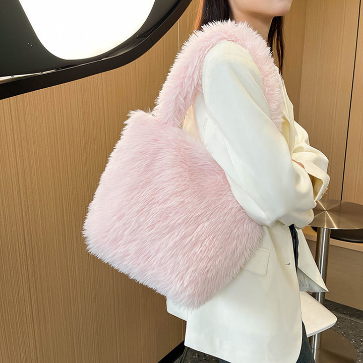 Cozy Faux Fur Tote Bag