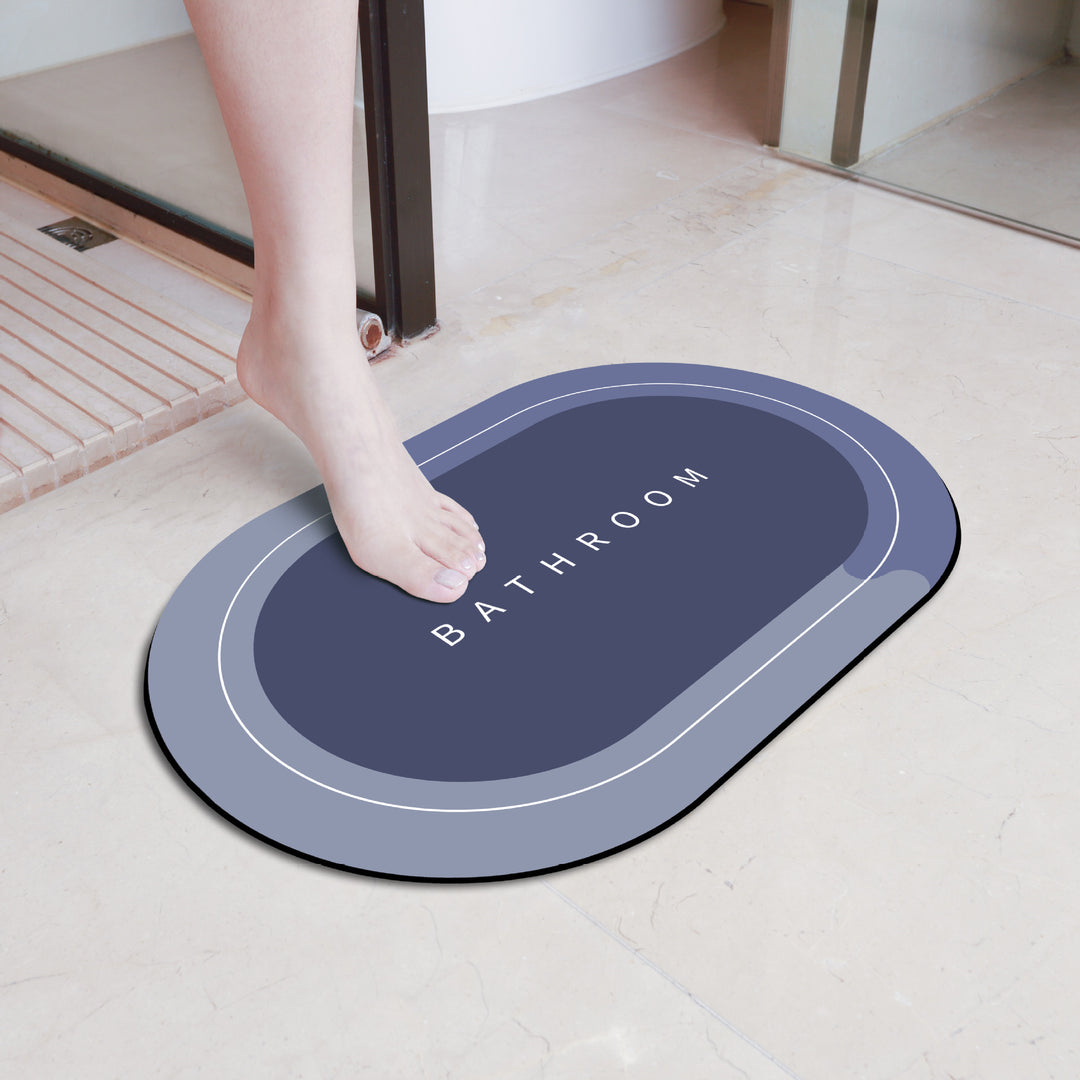 Elegant Floral Bathroom Mat Kalsten