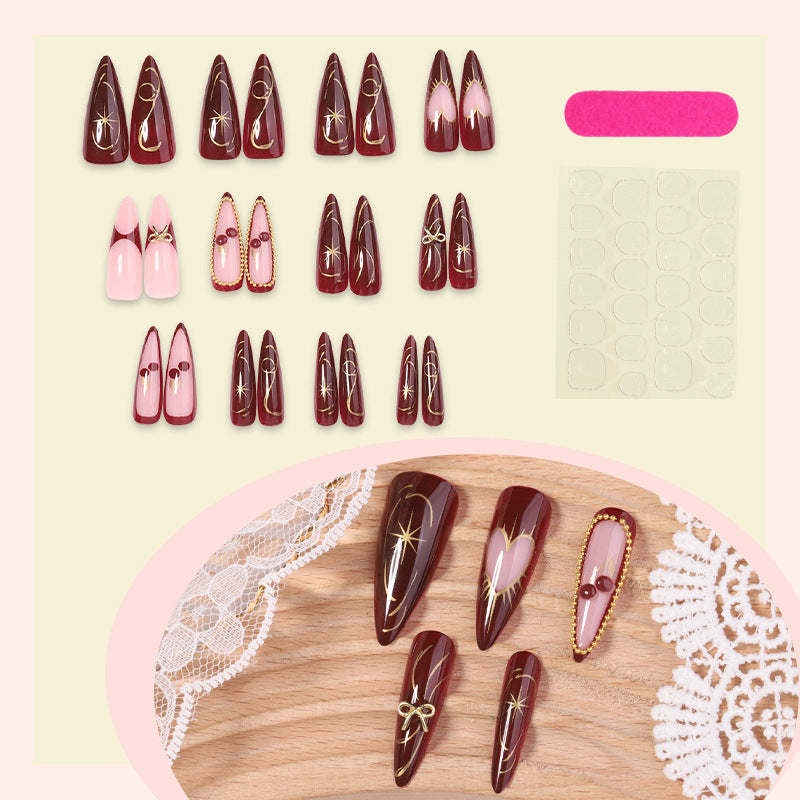 Elegant Stiletto Press-On Nail Set Kalsten