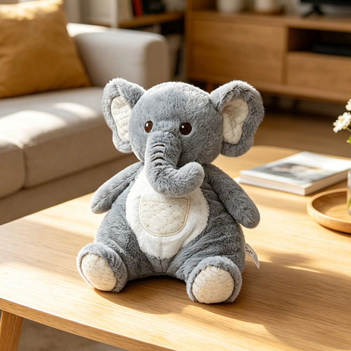 Plush Sit-Ready Puppy Nursery Companion with Quilted Front Pocket and Bean-Fill Base Kalsten