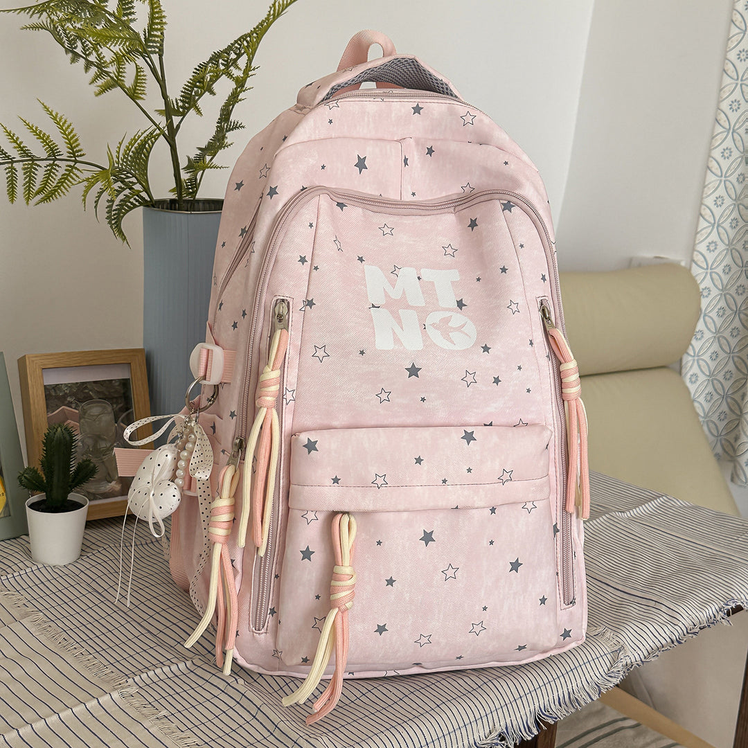 Stylish Star-Embellished Casual Backpack Kalsten 1791206135