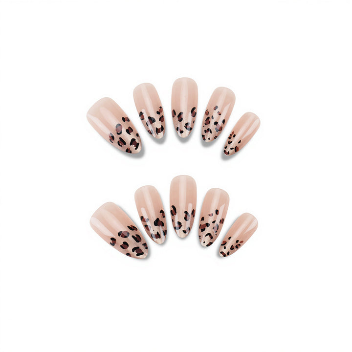Artistic Leopard-Patterned Press-On Nails Kalsten