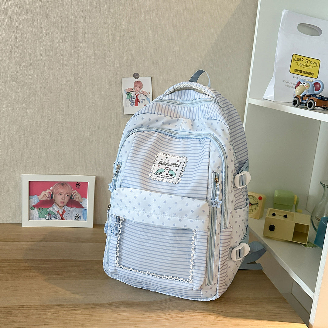 Cute Star-Patterned School Backpack Kalsten