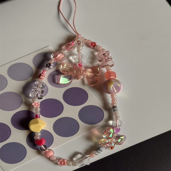 Unique Beaded Charm Phone Lanyard Kalsten