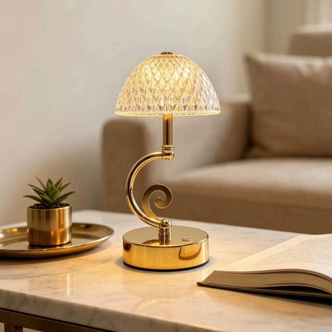 Artistic Glass Table Lamp