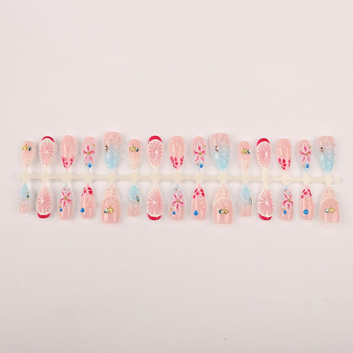Nail art set with maritime motifs and luxurious glitter accents Kalsten
