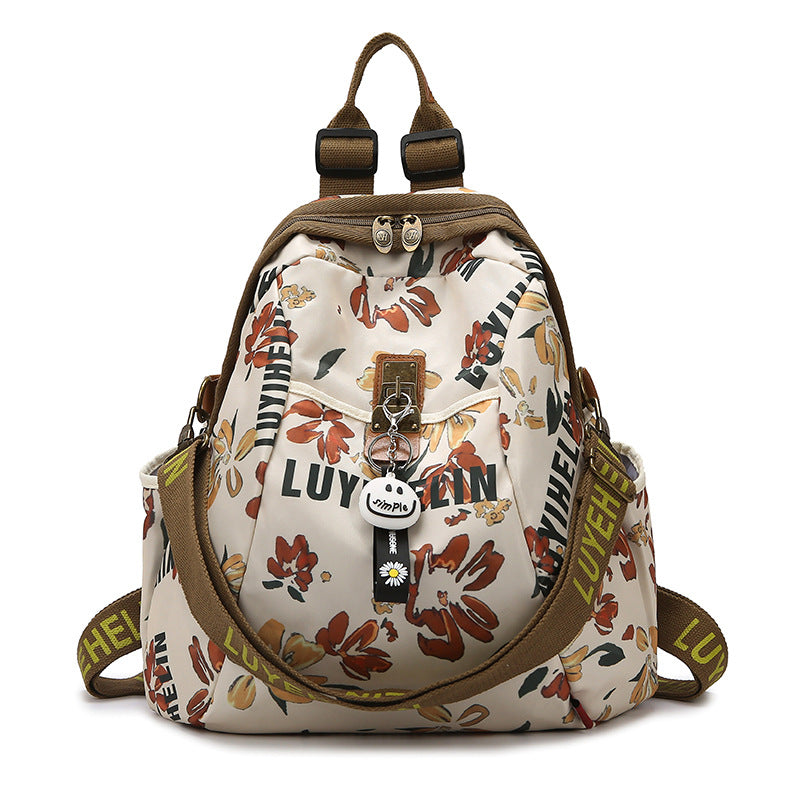 Artistic Floral Patterned Backpack Kalsten