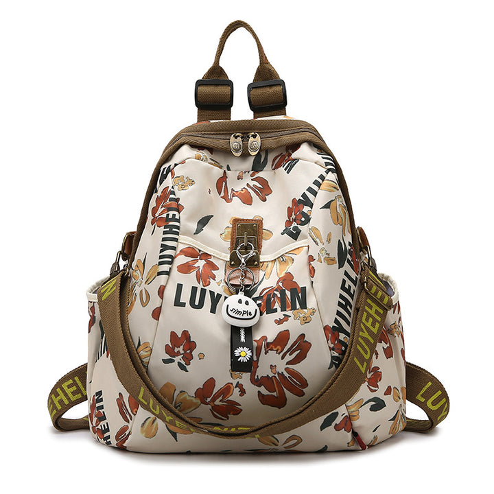 Artistic Floral Patterned Backpack Kalsten