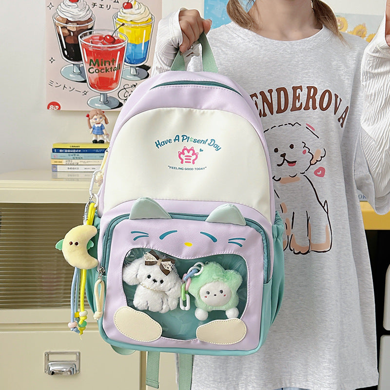 Cute Cat-Themed Backpack Kalsten