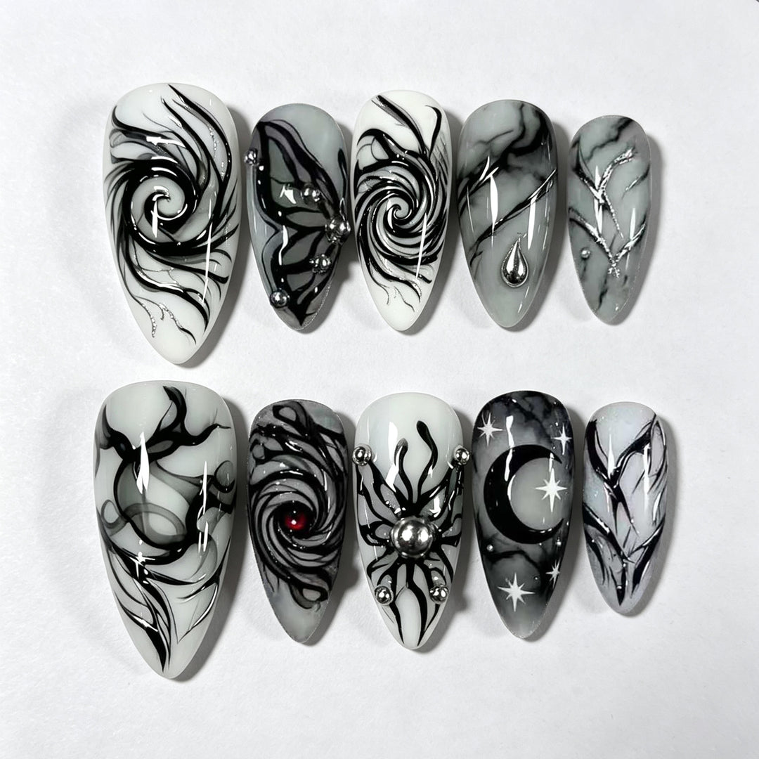 Artistic Statement Press-On Nail Set Kalsten