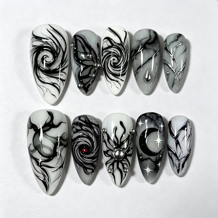 Artistic Statement Press-On Nail Set Kalsten