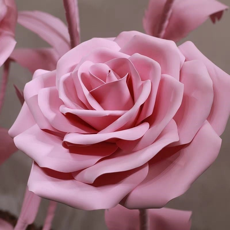 Elegant Decorative Faux Rose Sculpture