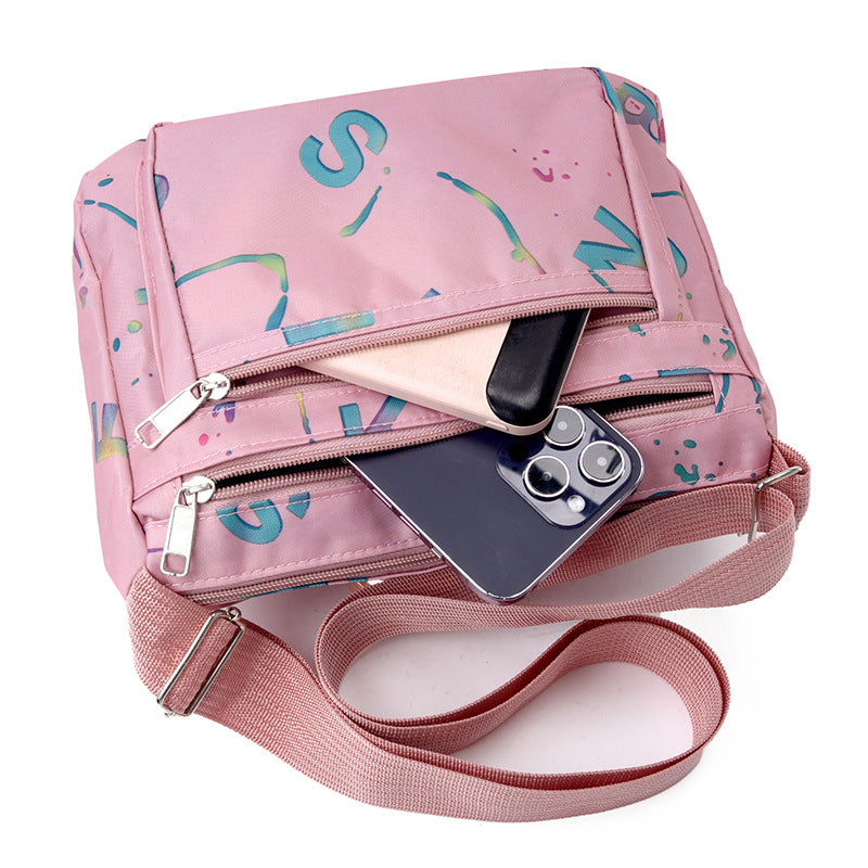 WoStylish Multi-Zipper Crossbody Bag