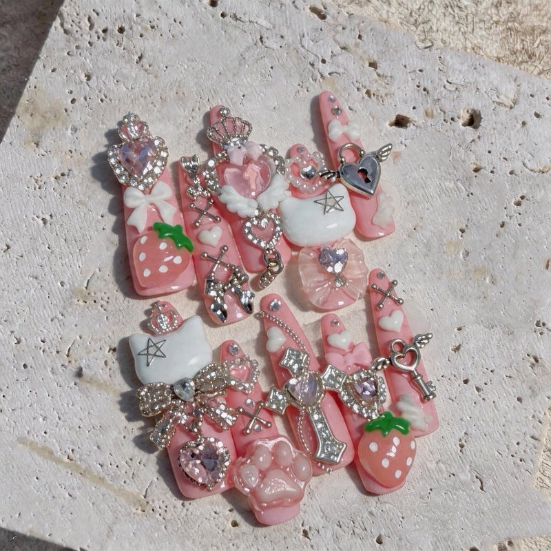 Decorative 3D Nail Art Tips Set