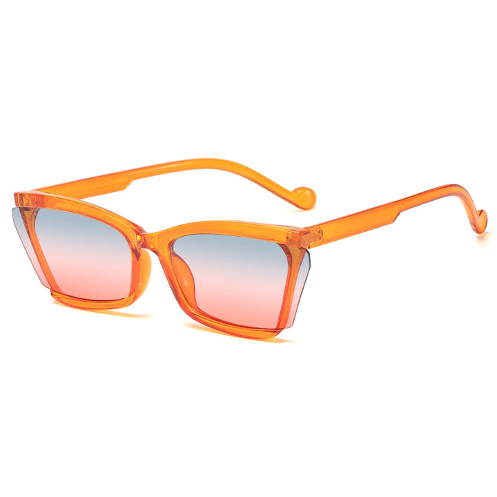 Women's fashionable sunglasses with unique rectangular design and UV protection Kalsten