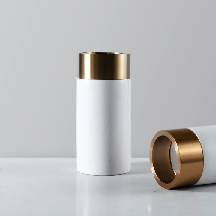 Stylish Marble and Gold Decorative Holder