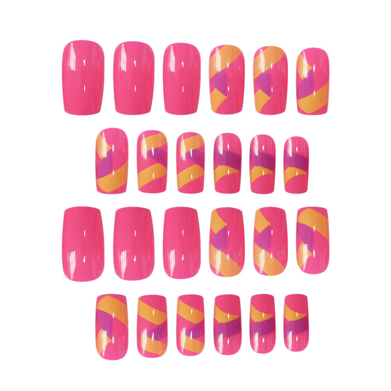 Vibrant Nail Art Press-On Set Kalsten