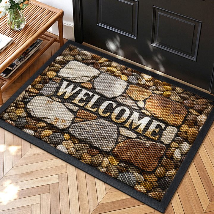 Geometric Patterned Welcome Mat
