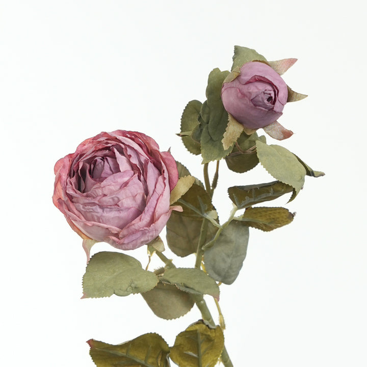 Lifelike Pink Rose Stem