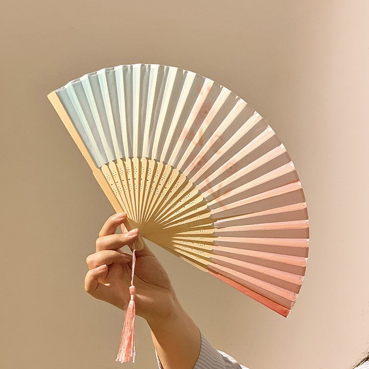 Hand fan made of high-quality paper and bamboo Kalsten