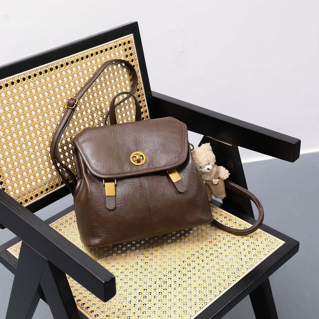 Chic Retro Structured Backpack