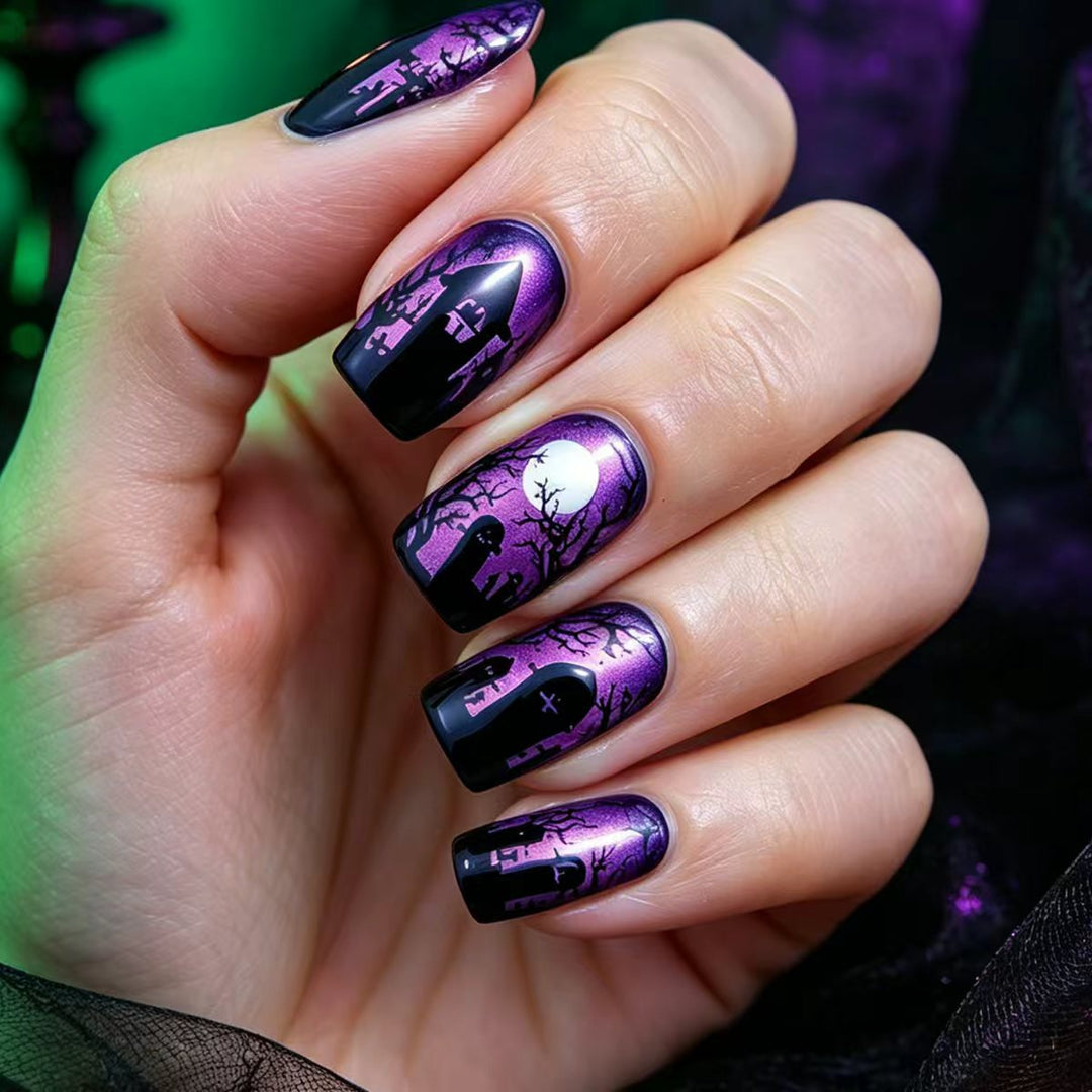Artificial nails in mystical Halloween style Kalsten