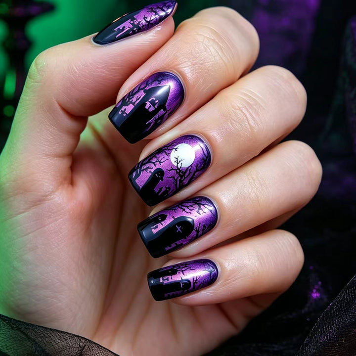 Artificial nails in mystical Halloween style Kalsten