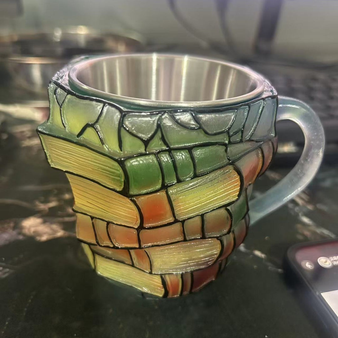 Creative Book Stack Mug Kalsten