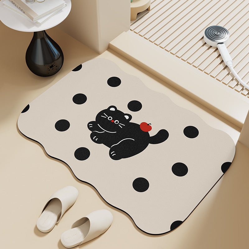 Playful Cat-Themed Area Mat