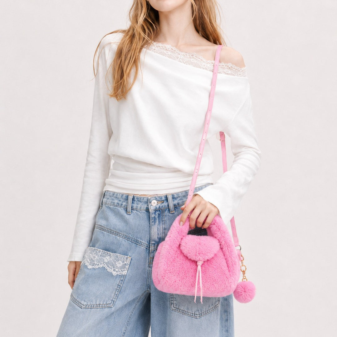 Luxurious Faux Fur Handheld Bag