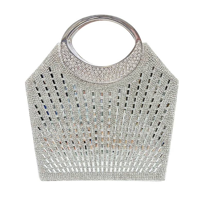 Statement Crystal-Studded Evening Handbag
