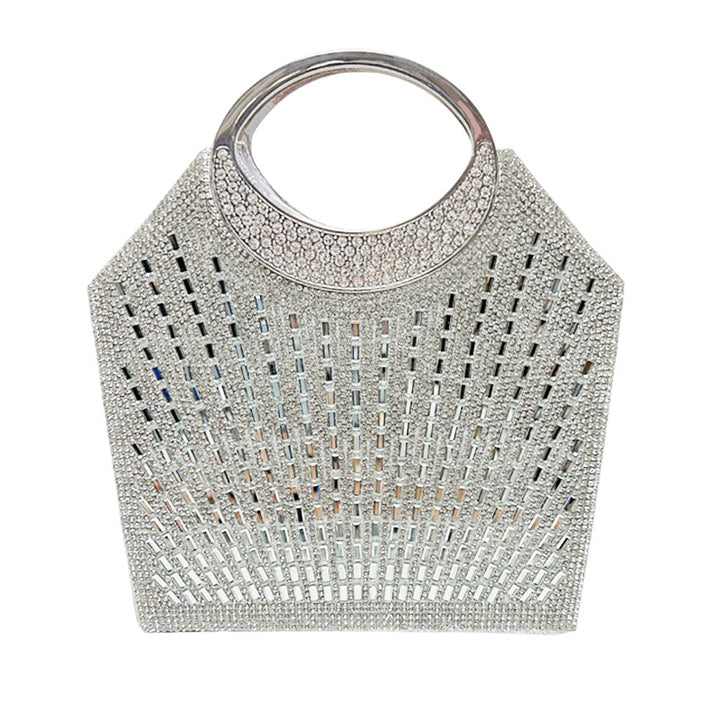 Statement Crystal-Studded Evening Handbag
