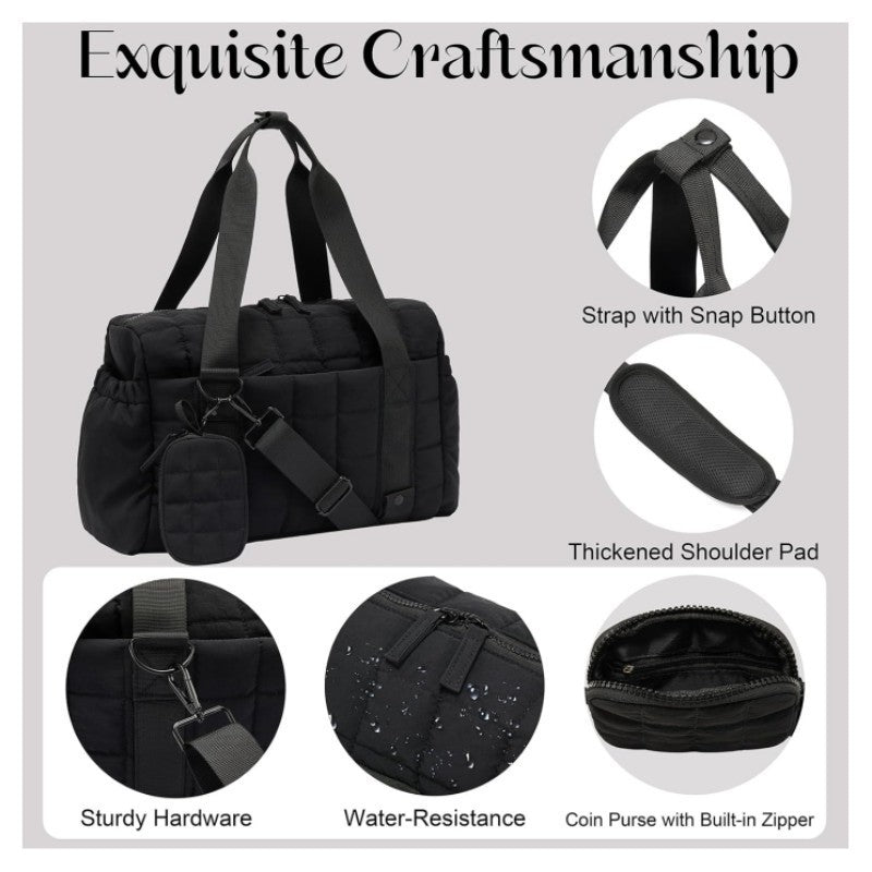 Quilted Multi-Purpose Gym Duffle Bag Kalsten